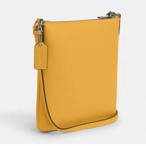 New Coach CE871 Mini Rowan File Bag Crossgrain Leather Honeycomb - Picture 4 of 4